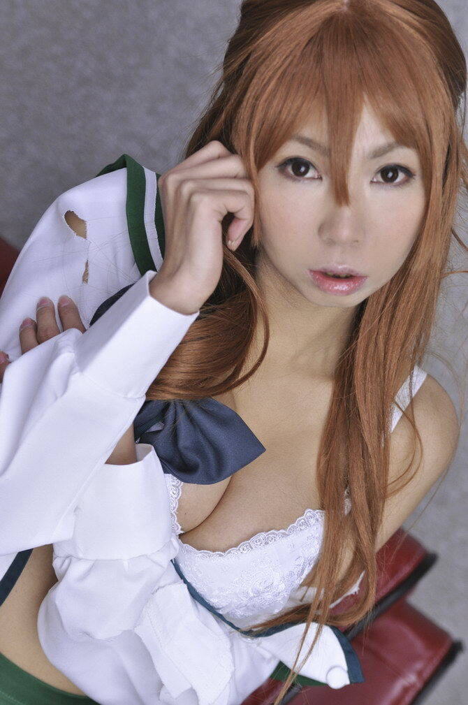 [Cosplay] 2013.04.09  Big boobs Saya Takagi 性感制服诱惑